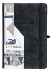 Kalendarz 2023 A5 tyg. Jazz grafitowy
