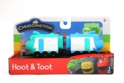 Stacyjkowo. Lokomotywa z wagonem Hoot & Toot