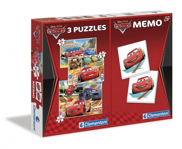 PUZZLE 2X20+100 MEMO CARS (07802)