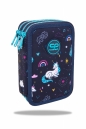 Coolpack, Piórnik potrójny z wyposażeniem Jumper 3 - Mrs Unicorn (F067935)