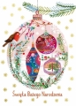 Karnet B6 - Boże Narodzenie - Bombki