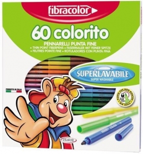 Pisaki Colorito 2,6 mm 60 kol. FIBRACOLOR