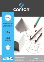 Blok techniczny Canson A4 biały 160 g 10 arkuszy