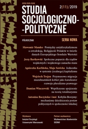 Studia Socjologiczno-Polityczne... nr 2(11)/2019 - Praca zbiorowa