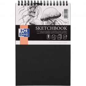 Szkicownik Oxford Sketchbook Artistic A5/50k podwójna spirala - czarny