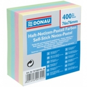 Kostka samoprzylepna DONAU, 76x76mm 400 kartek pastelowa