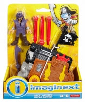 Figurka Piraci Davey Jones i Potrójna Armata Imaginext (DHH73/DHH74)