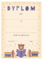 Dyplom A4 Miś czyta