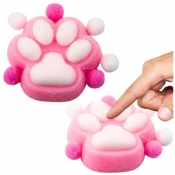 Gniotek Kocia łapka antystresowa Squishy różowa