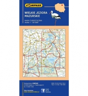 Wielkie Jeziora Mazurskie, 1:50 000 - mapa turystyczna (1567-2020) - praca zbiorowa