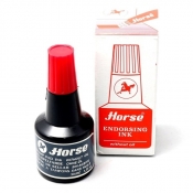 Tusz do pieczątek Horse 28 ml czerwony