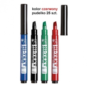Marker permanentny Fibracolor Hi-Text 580/PB, czerwony 6,0 mm ścięta końcówka