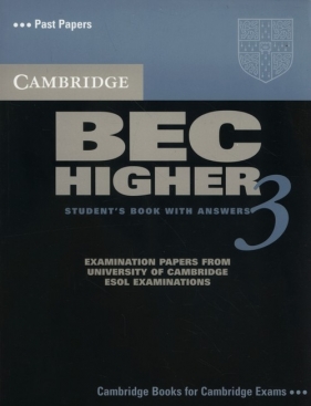 Cambridge BEC Higher 3 Student's Book with Answers