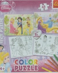 Puzzle 2x48 elementów Color Disney Księżniczki (36503)