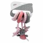 Pluszowa sprężynka New Baby - Króliczek 28 cm (5130b)