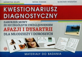 Kwestionariusz diagnostyczny zaburzeń mowy ze szczególnym uwzględnieniem afazji i dysartrii dla młodzieży i dorosłych Materiały do badania - Katarzyna Szłapa, Iwona Tomasik, Sławomir Wrzesiński