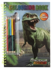 Kolorowanka Dinozaur + kredki