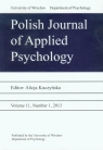 Polish Journal of Applied Psychology 11 2013