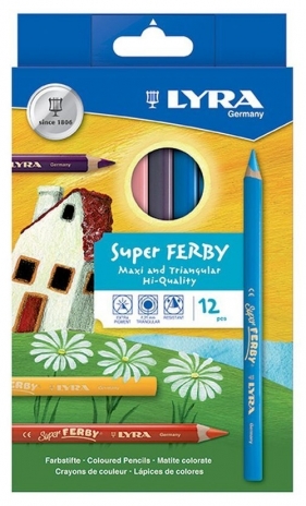 Lyra Kredki Super Ferby 12 sztuk