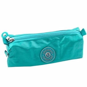 Piórnik szkolny jednokomorowy zielony 21,5cm