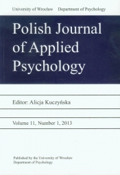 Polish Journal of Applied Psychology 11 2013 - <br />