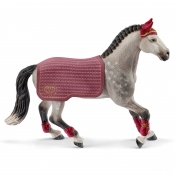 Schleich Horse Club, Koń trekeński - zestaw turniejowy (42456)