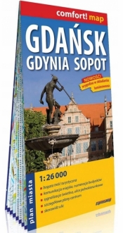 Comfort!map Gdańsk, Gdynia, Sopot 1:26 000 - Opracowanie zbiorowe