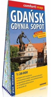 Comfort!map Gdańsk, Gdynia, Sopot 1:26 000 - Praca zbiorowa