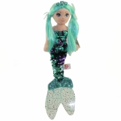 Ty Mermaids: Waverly - cekinowa turkusowa syrenka, 27cm (02103)