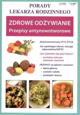 Zdrowe odżywianie Przepisy antynowotworowe - Szczepańska Sylwia