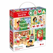 Puzzle 44 Czas na Święta dla dzieci CzuCzu