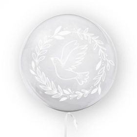 Tuban, balon 45 cm - Gołąb, biały (TU 3703)