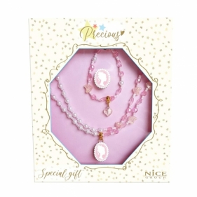 Zestaw biżuterii w opakowaniu prezentowym biały