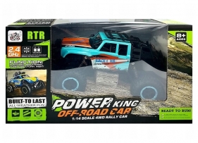 Zdalnie sterowane auto Offroad RC 1:14 niebieskie