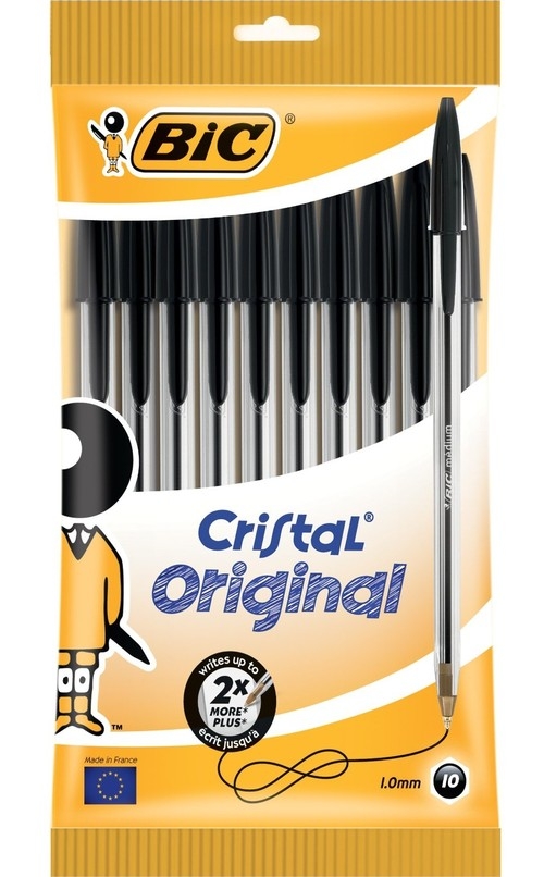 Długopis Cristal Original Czarny 10 sztuk