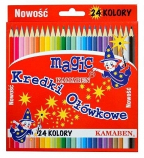 Kredki ołówkowe Magic, 24 kolory