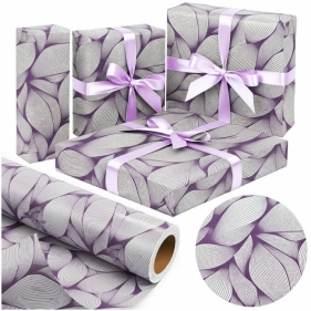 Papier ozdobny Leaf Silver X-Strong 57cmx25m