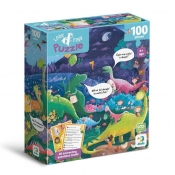 Puzzle - Look & Find - Kraina dinozaurów, 100 el.