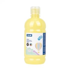 Farba plakatowa tempera MILAN 500 ml żółta jasna