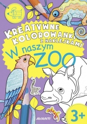 Kreatywne kolorowanki z naklejkami W naszym ZOO