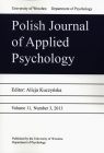 Polish Journal of Applied Psychology Volume 11 Number 32 2013