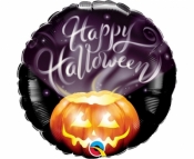 Balon foliowy Happy Halloween dynia 46cm