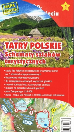 Tatry Polskie. Schematy szlaków turystycznych - Opracowanie zbiorowe