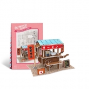 Puzzle 3D: Domki świata - Japonia, Ramen Cart (306-23103)