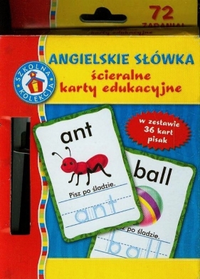 Angielskie słówka. Ścieralne karty edukacyjne - Opracowanie zbiorowe