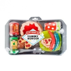 Zestaw kuchenny żywność z tacą