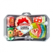 Zestaw kuchenny żywność z tacą