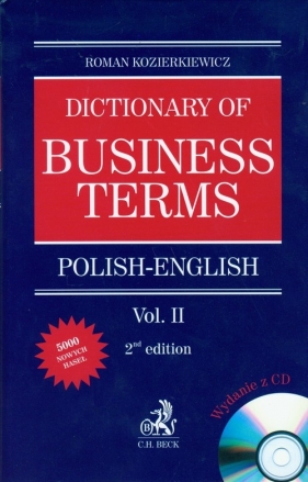 Dictionary of Business Terms Polish English Tom 2 + CD - Kozierkiewicz Roman