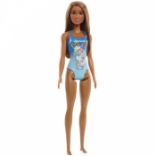 Lalka Barbie Plażowa w niebieskim kostiumie (DWJ99/HDC51)
