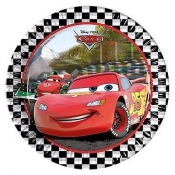Talerzyki papierowe Cars Formuła 23cm, opakowanie 8 szt